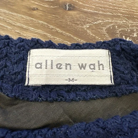 Vintage Allen Wah Sweater Mens M 80s 90s Cotton Blend Retro Golf Pullover - Picture 3 of 6